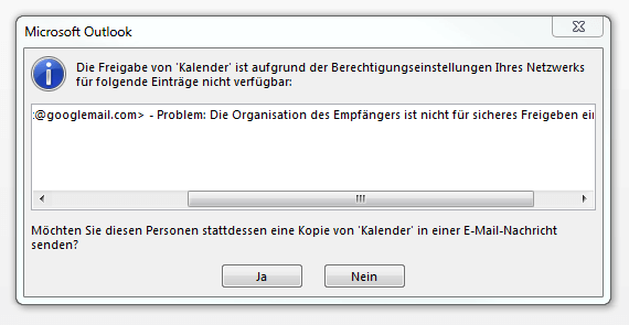 Outlook-Kalender freigeben - IONOS