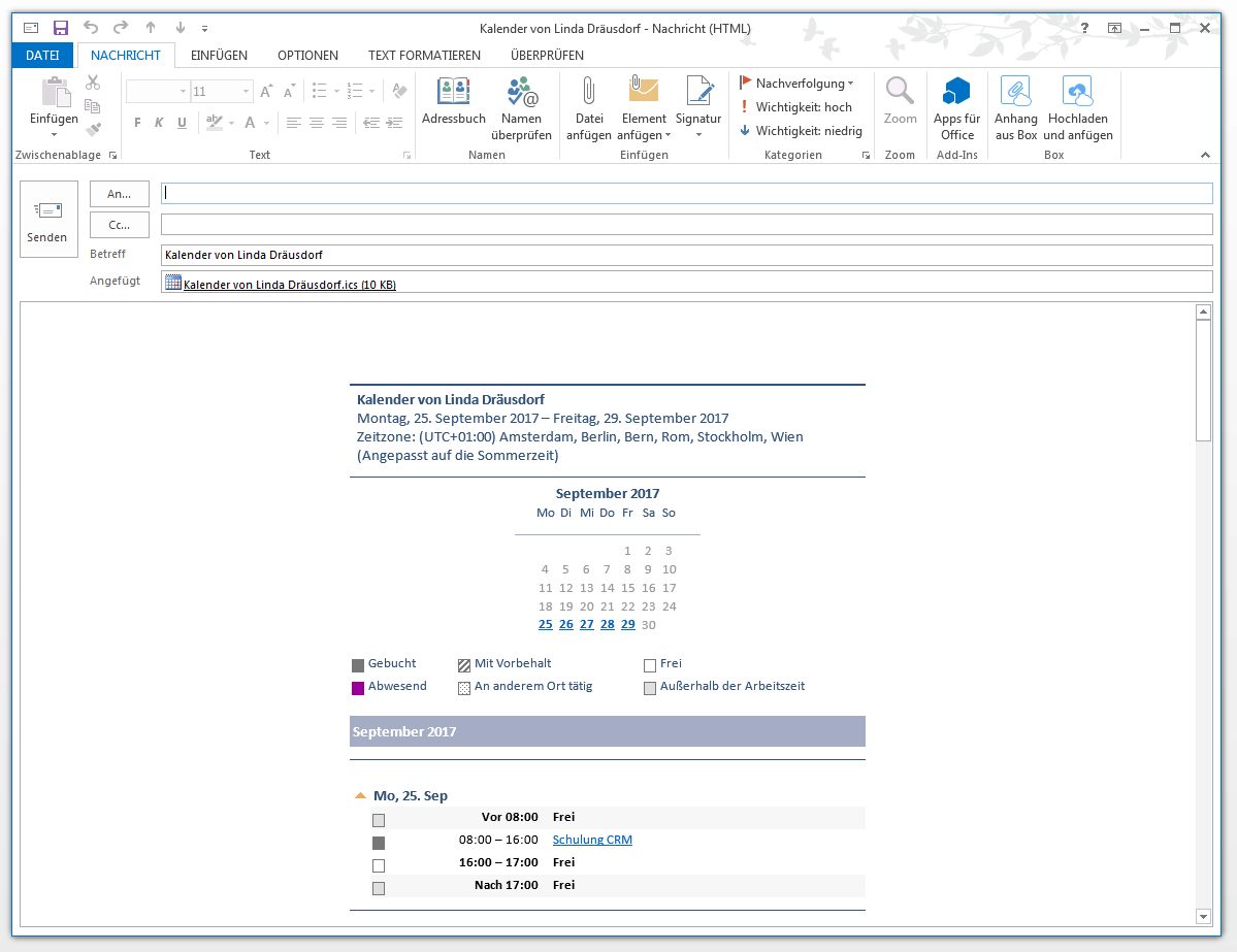 Outlook-Kalender freigeben - IONOS