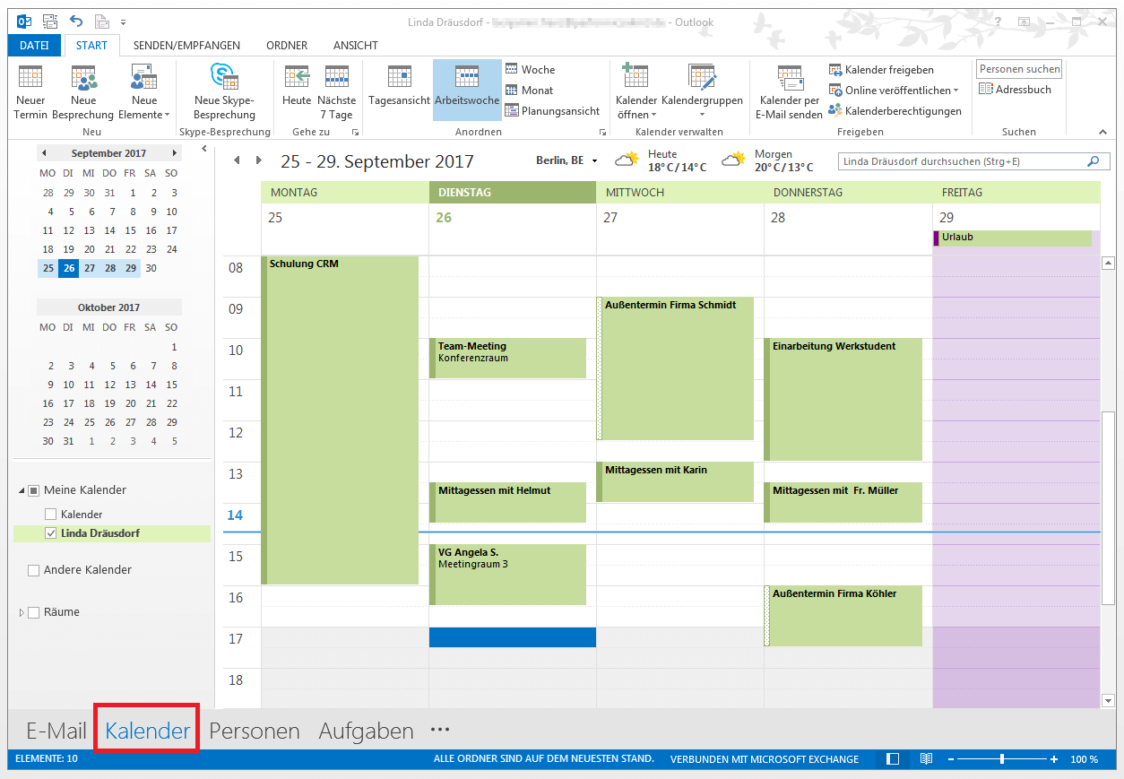 OutlookKalender freigeben IONOS