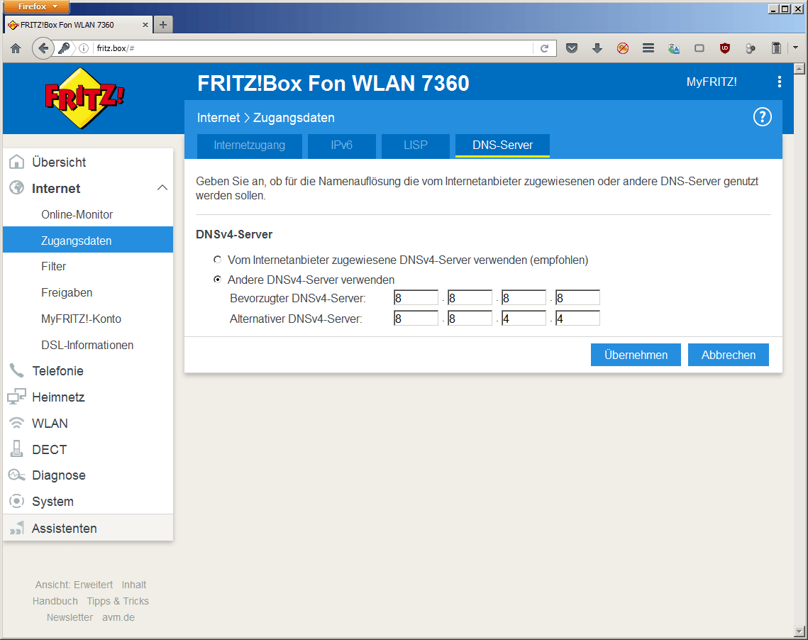 Dns server antwortet nicht o2