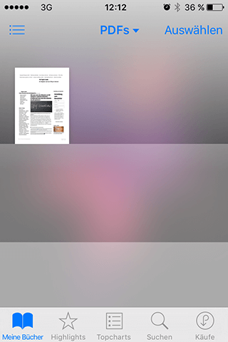 PDF-Übersicht in iBooks