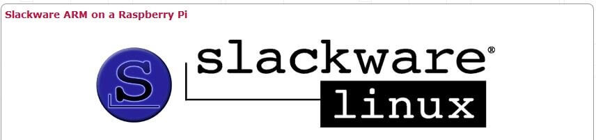 Logo mit Schriftzug: Slackware ARM on a Raspberry Pi