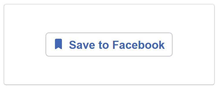 Der Save-Button von Facebook