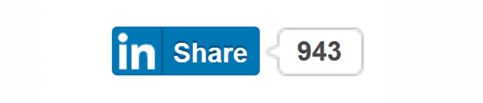 Der Share-Button von LinkedIn