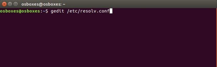 Ubuntu-Terminal: Befehl zum Öffnen der resolv.conf