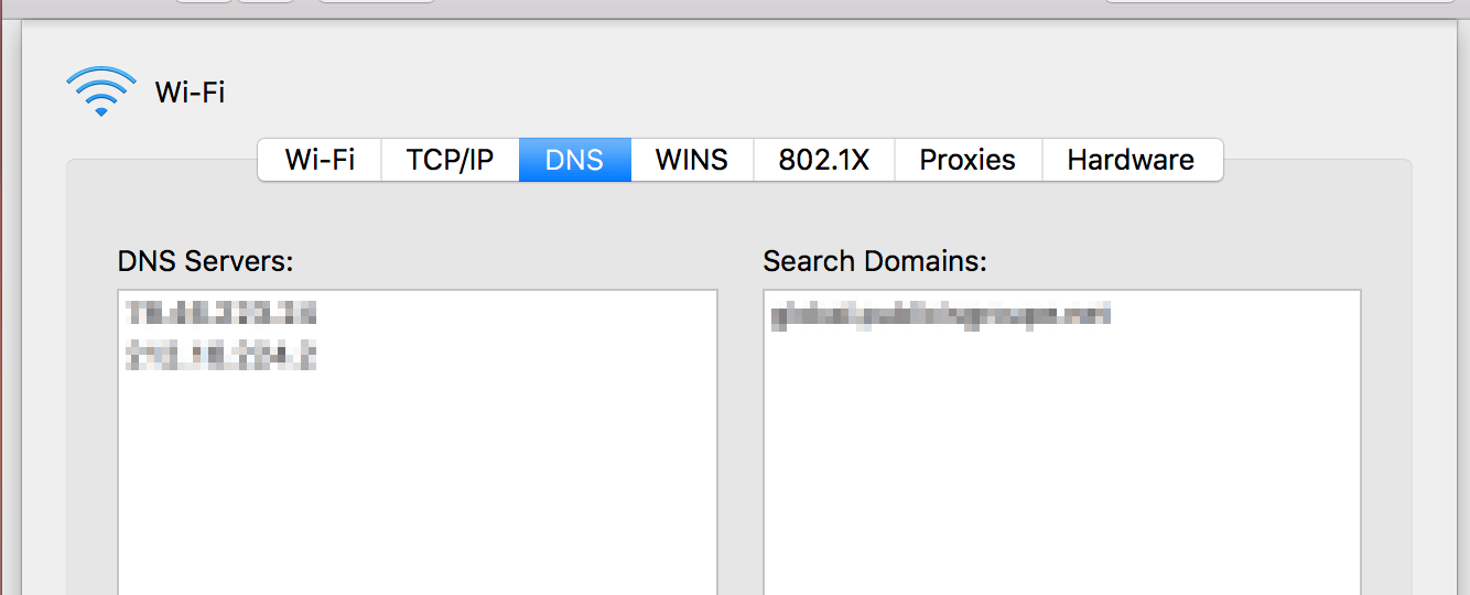 DNS-Konfiguration unter macOS