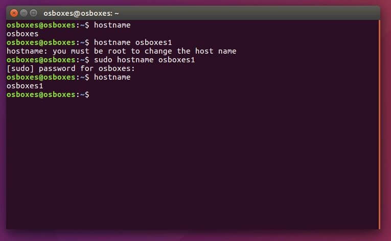 Anzeige und Änderung des Hostname mit Linux