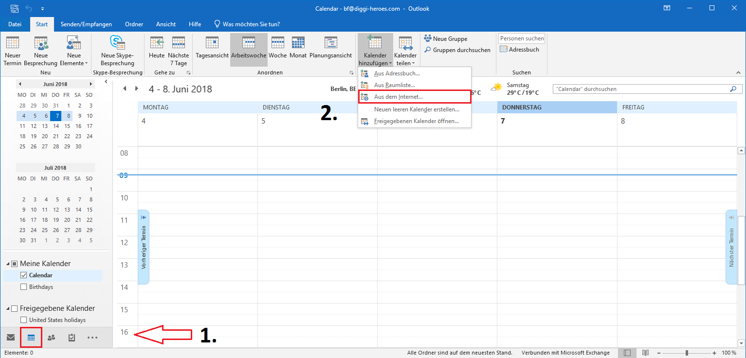 Outlook Google Calendar Sync So synchronisieren Sie Ihre Kalender IONOS