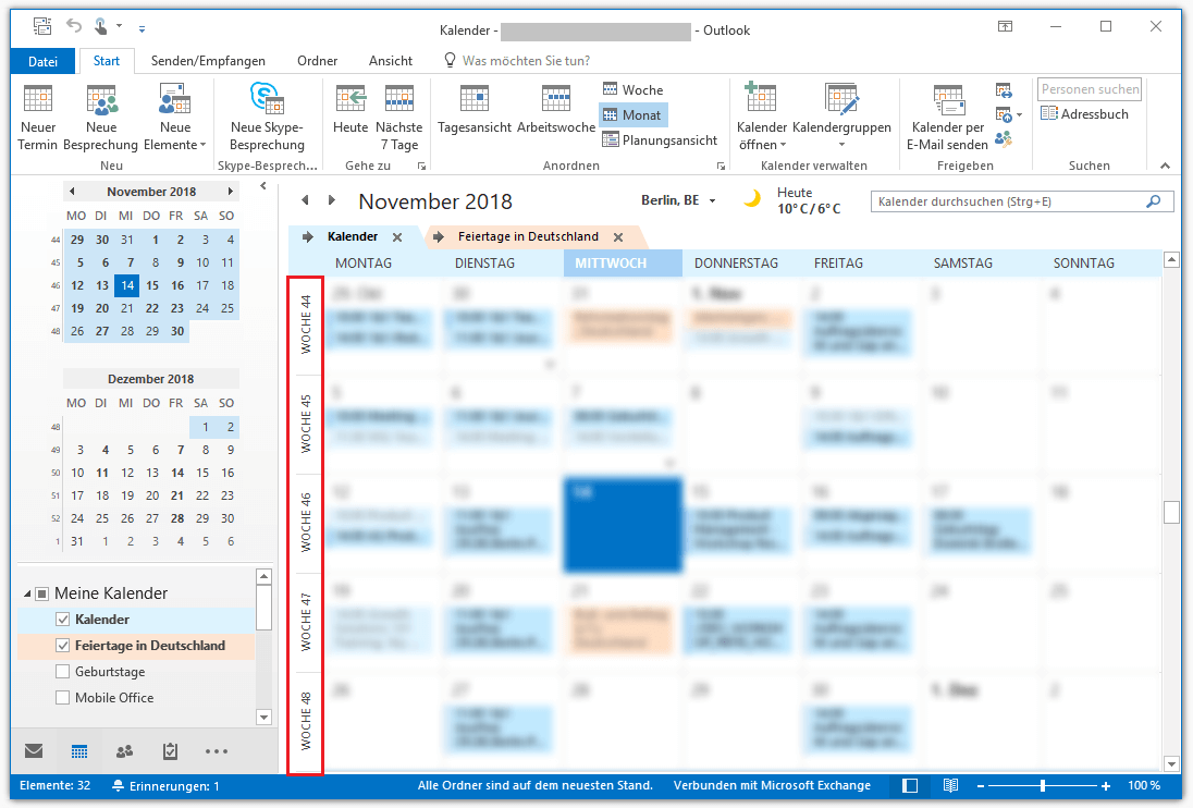 Outlook Kalenderwochen anzeigen so funktioniert´s! IONOS