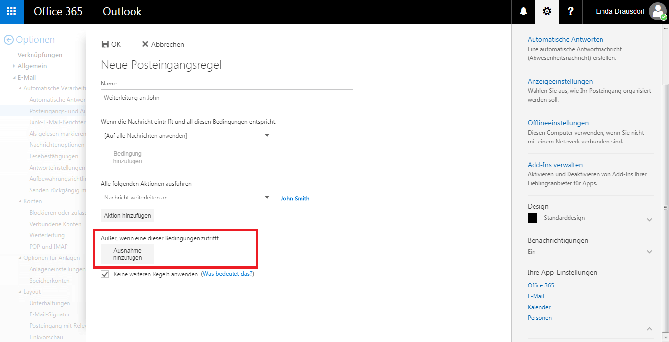Outlook ihre einstellungen für automatische antworten können nicht angezeigt
