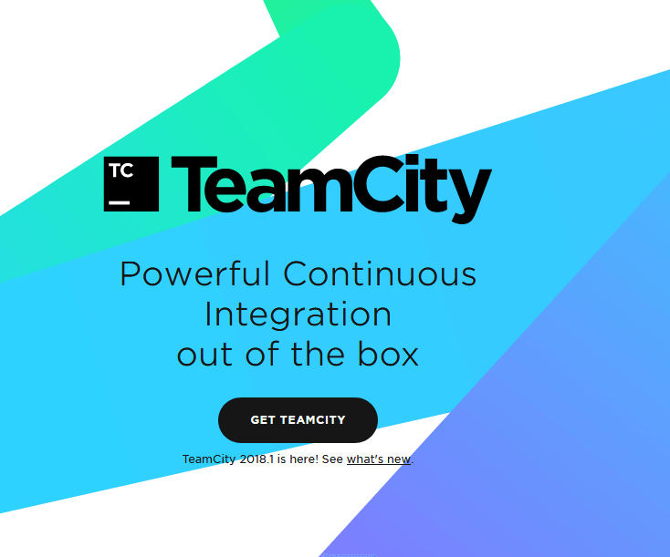 Screenshot der Homepage von TeamCity