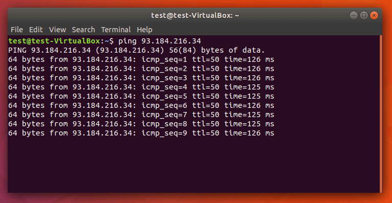 Dauerping im Linux-Terminal