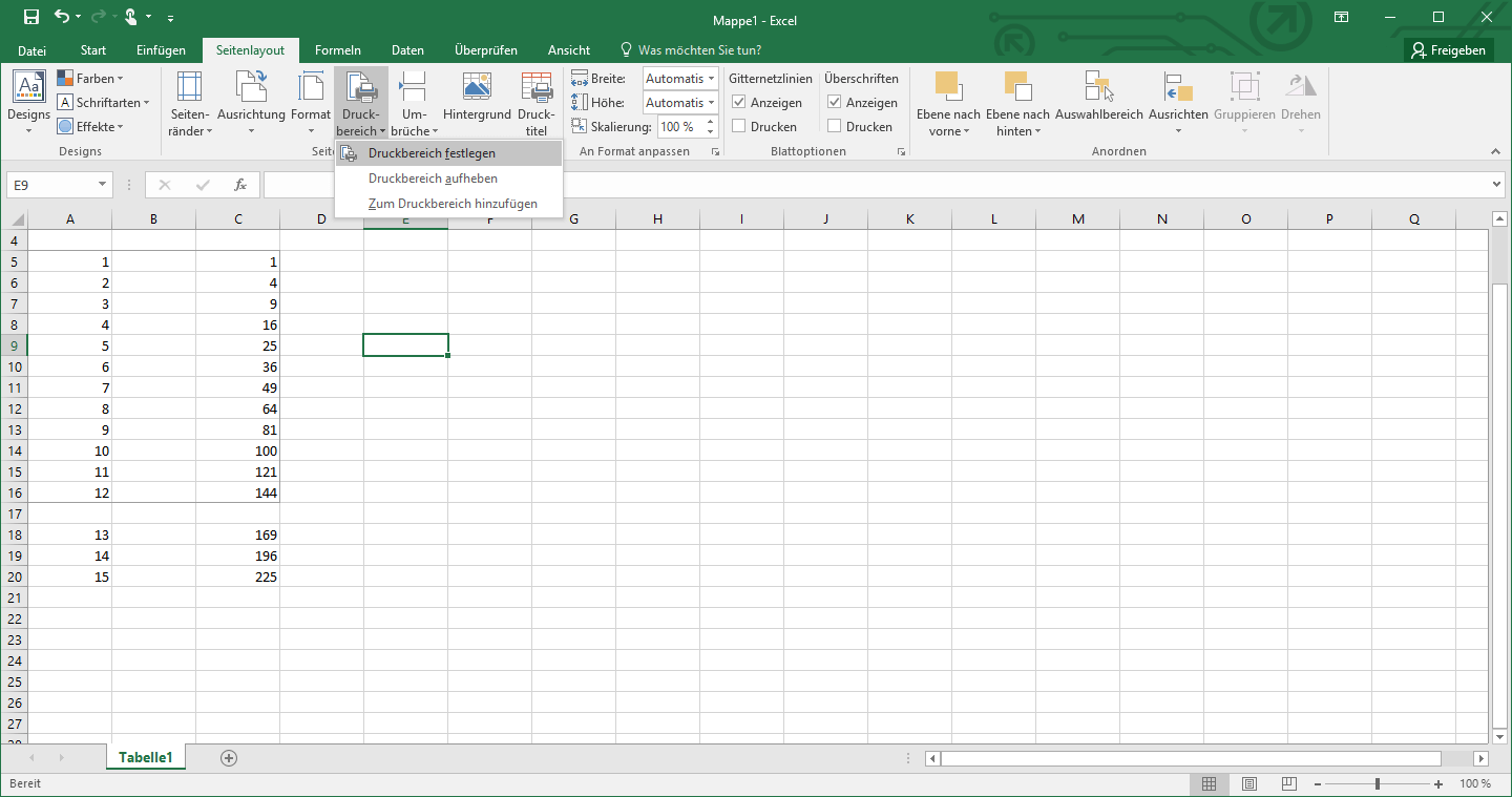 Excel Druckbereich Festlegen So Funktioniert S Ionos