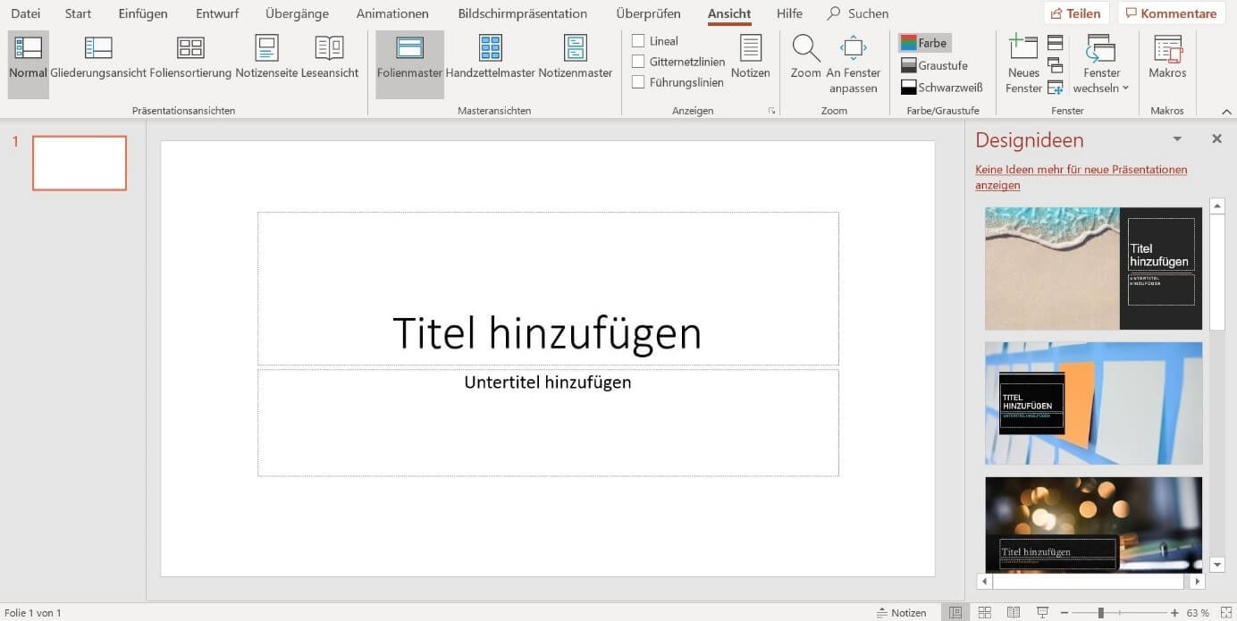 Powerpoint Folienmaster Erstellen Anpassen Bearbeiten Ionos