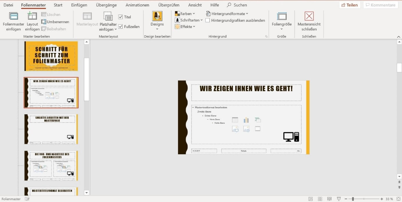 Powerpoint Folienmaster Erstellen Anpassen Bearbeiten Ionos