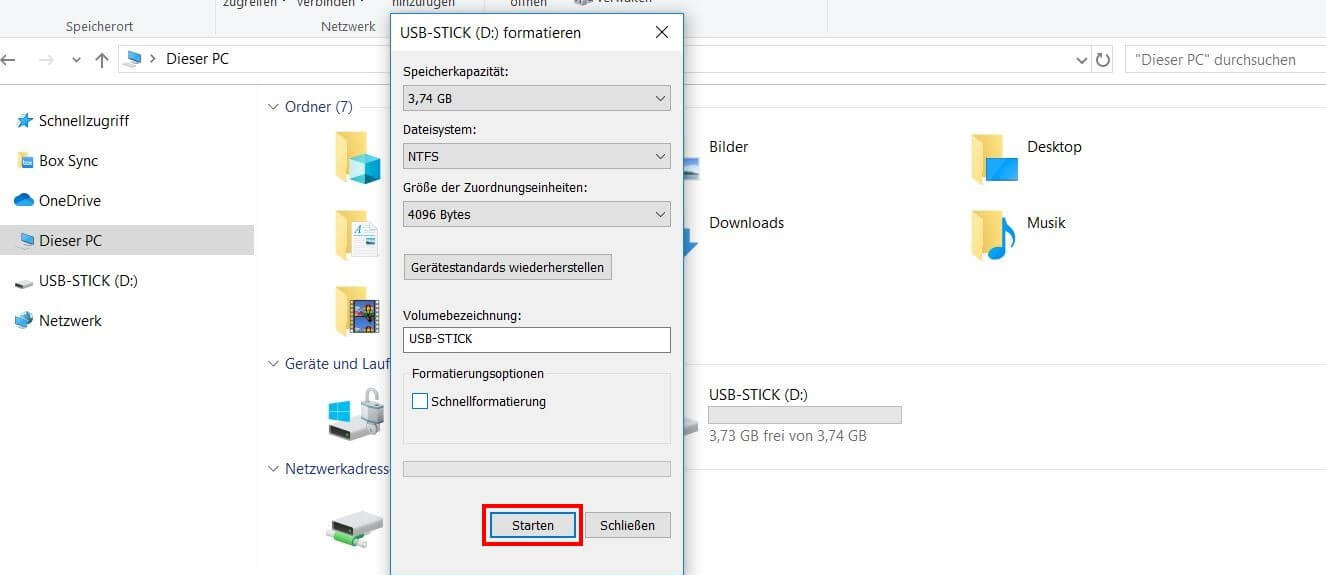 Ud over Måne Misbrug USB-Stick formatieren (Windows) – so einfach funktioniert´s! - IONOS