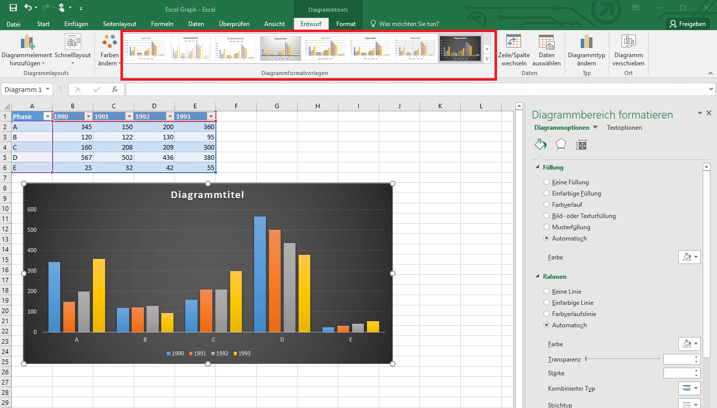 Excel Diagramm Erstellen So Schnell Einfach Funktioniert S Ionos