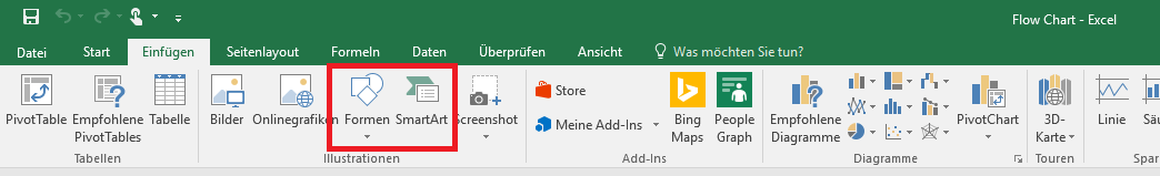 Flussdiagramm In Excel So Erstellen Sie Flow Charts Ionos