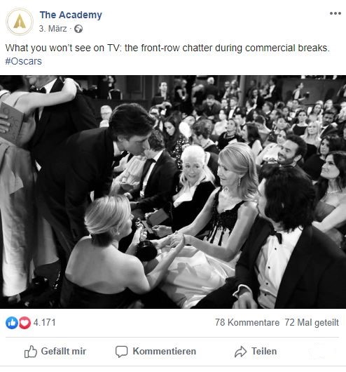 Facebook-Event-Hashtag #Oscars