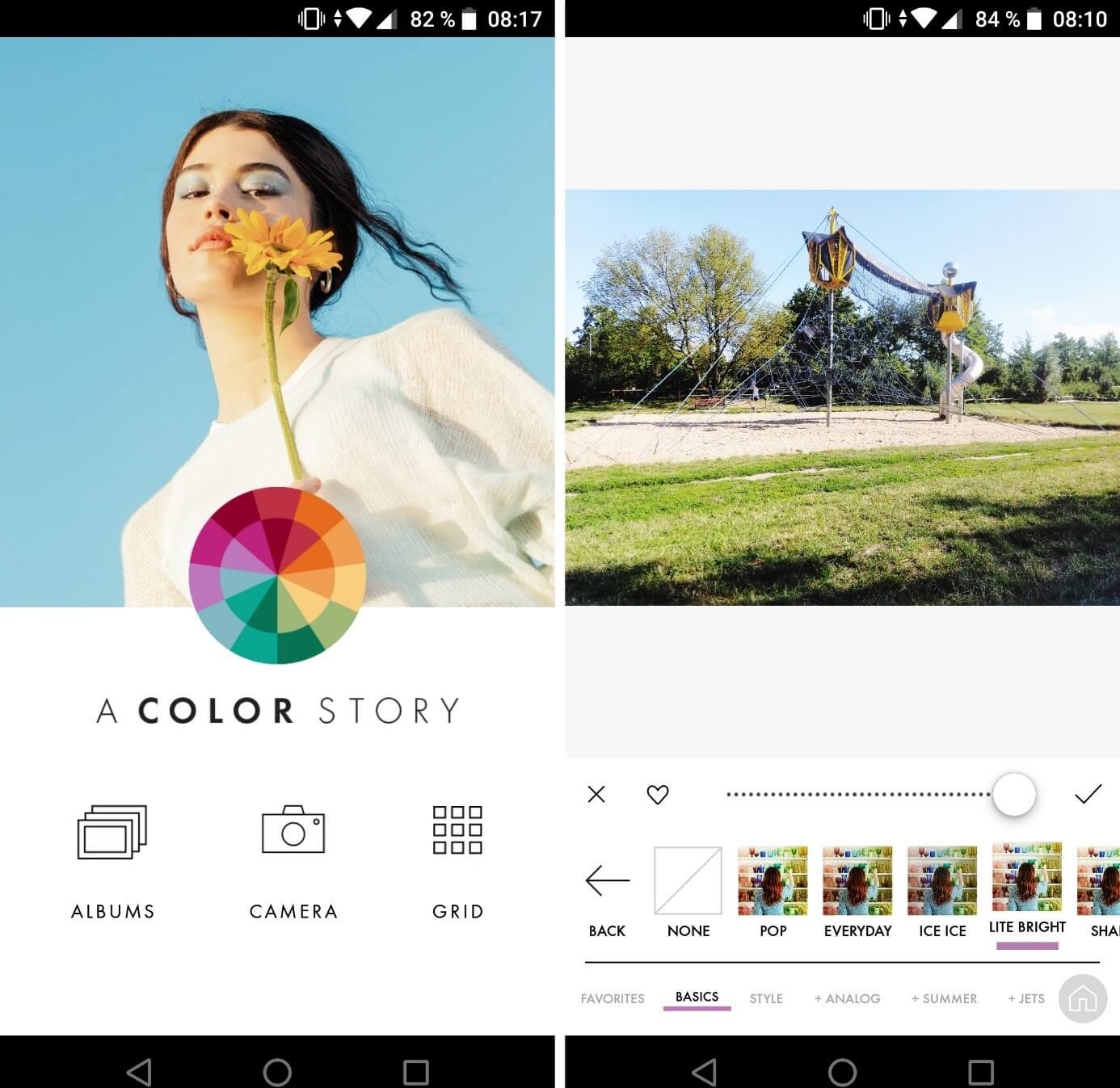 A Color Story: Screenshot (Android-App)