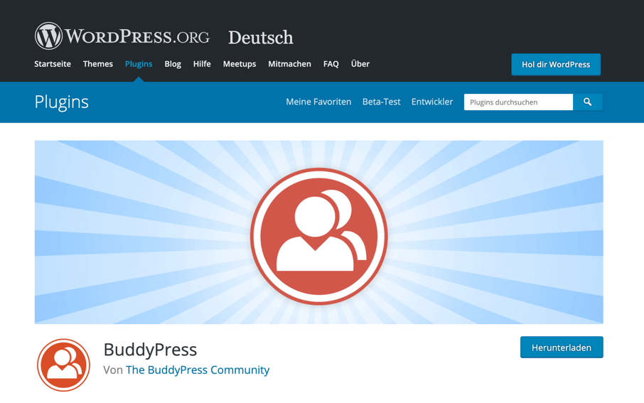 BuddyPress-Logo auf WordPress.org