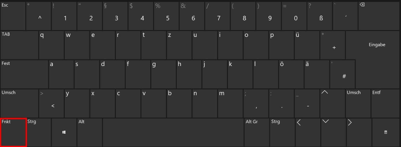Fn-Taste: Die Funktionstaste auf einer Windows-Tastatur