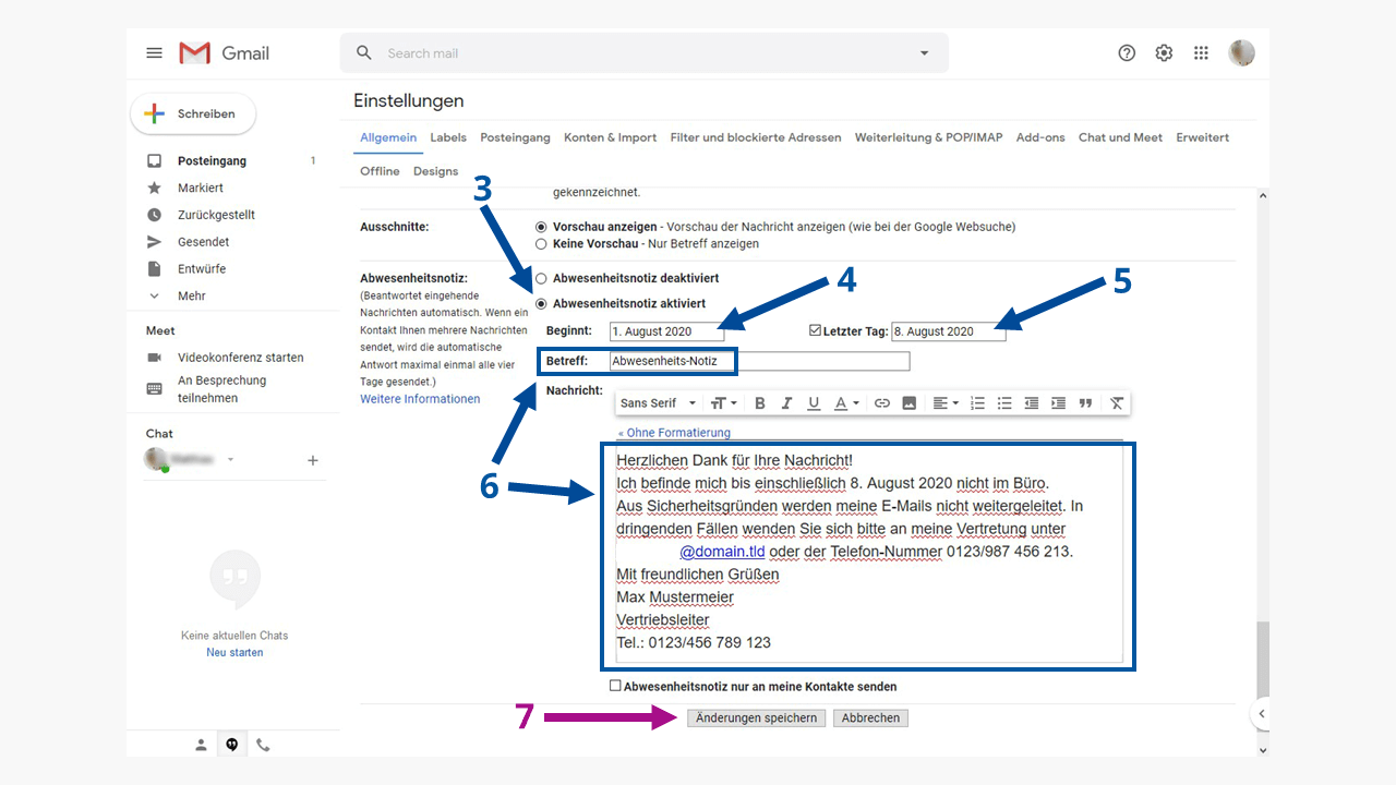 Gmail Abwesenheitsnotiz Einrichten Schritt Fur Schritt Erklart Ionos
