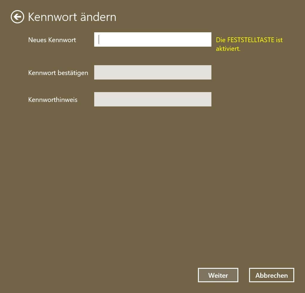 Kennwort neues Outlook fordert