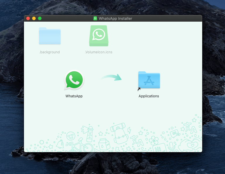 WhatsApp Desktop für Mac in Programme verschieben