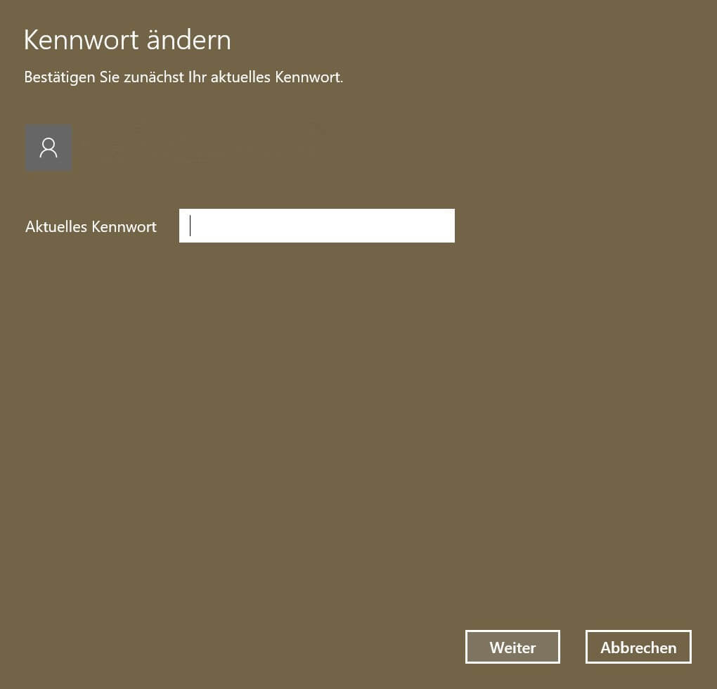 Windows 10: Kennwort ändern