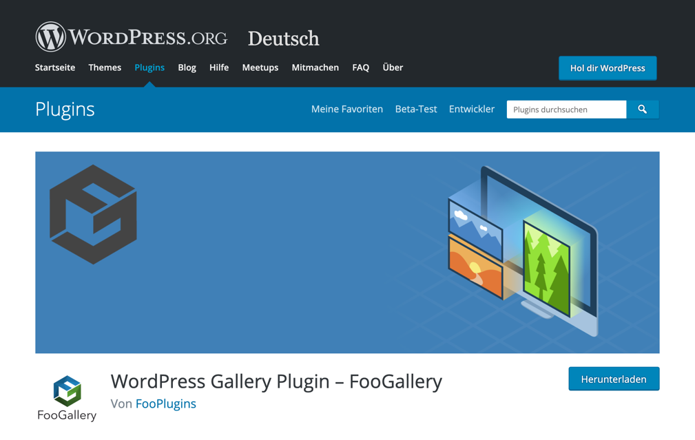 FooGallery bietet eine kostenlose Lite-Version auf WordPress.org an.