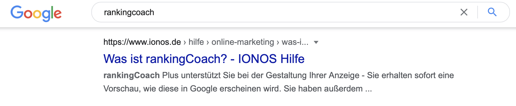 Beispiel-URL von IONOS.de