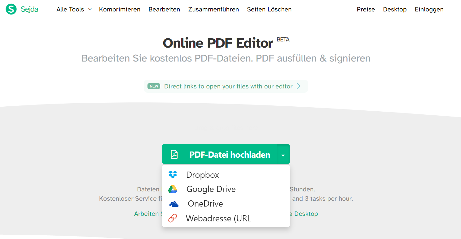 Seijda Online PDF Editor