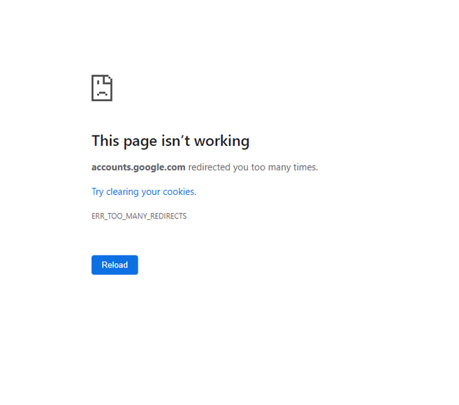 Fehlermeldung ERR_TOO_MANY_REDIRECTS bei Google Chrome