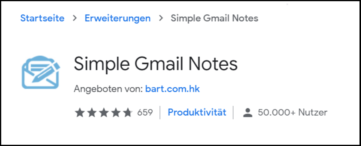 Simple Gmail Notes ermöglicht es, Mails zur besseren Orientierung mit kurzen Kommentaren zu versehen.