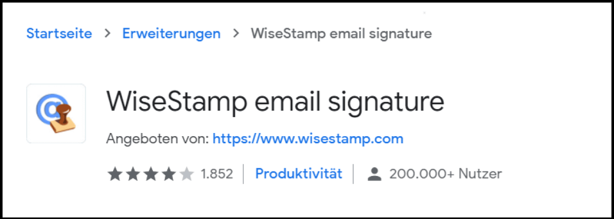 WiseStamp erstellt ganz individuelle, personalisierte Mailsignaturen mit Foto, Texten und weiteren persönlichen Angaben.
