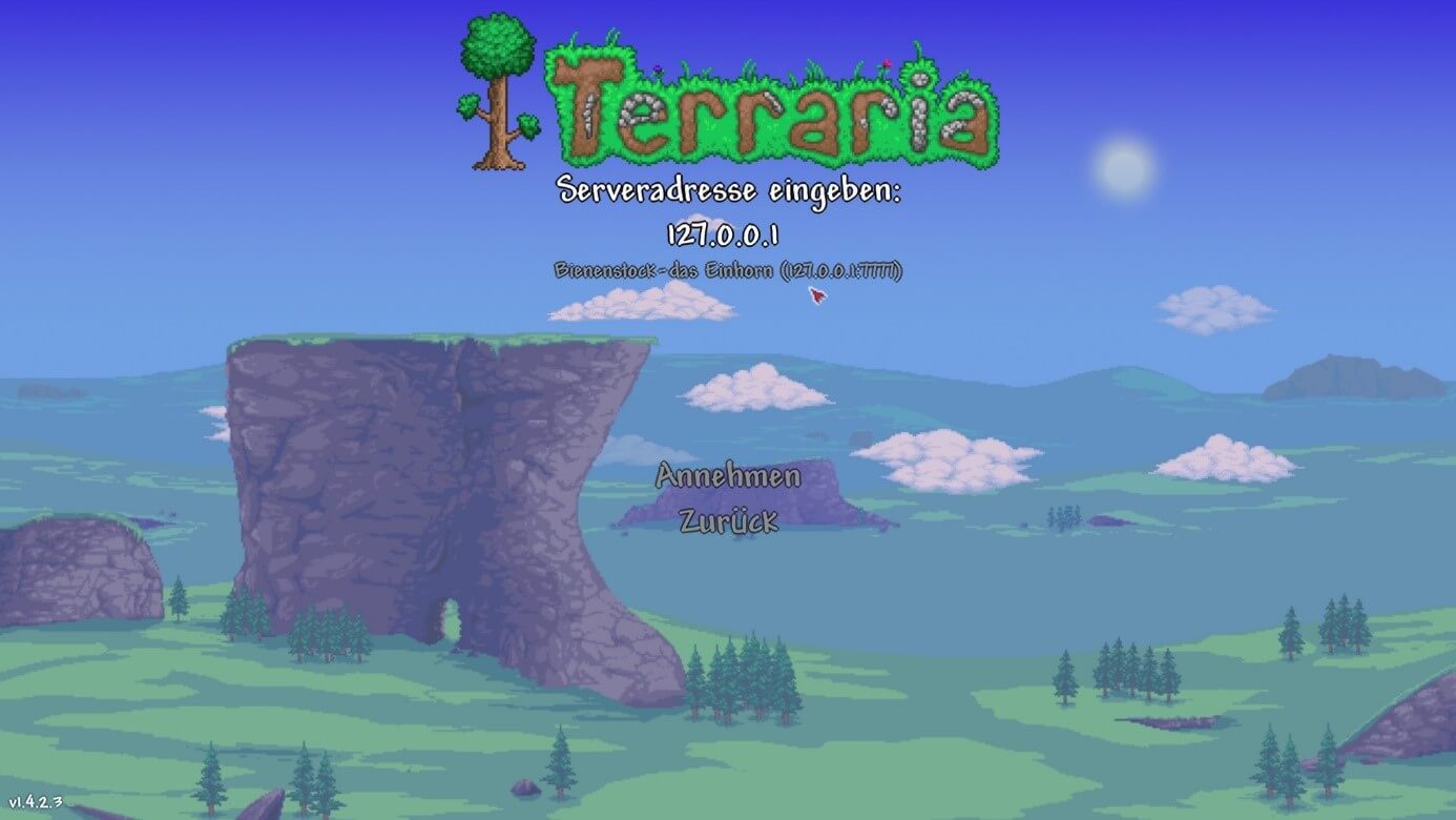 Terraria: Serveradresse eingeben