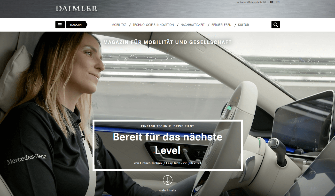 WordPress-Blog: Daimler – ein Beispiel unter Tausenden