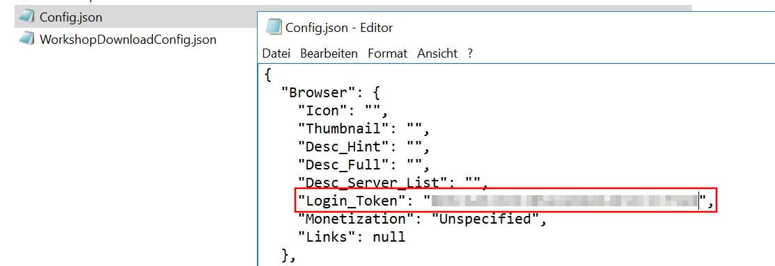 Config.json im Unturned-Server-Verzeichnis