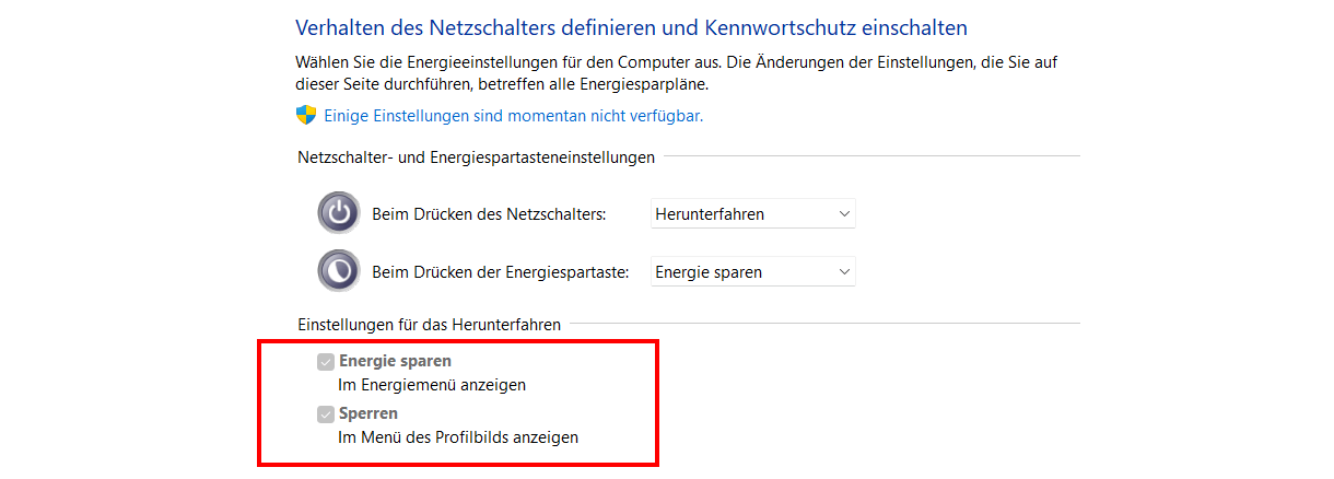 So ändern Sie die Funktion des Netzschalters unter Windows 11, HP  Notebooks