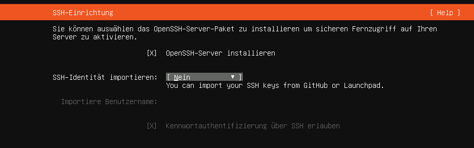 Ubuntu-Server: SSH-Einrichtung