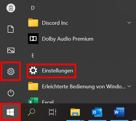 Windows 10: Windows-Einstellungen aufrufen