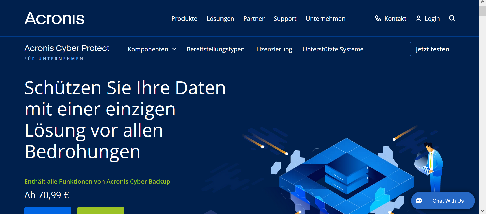 Acronis Cyber Protect Home Office: Dashboard und Funktionen