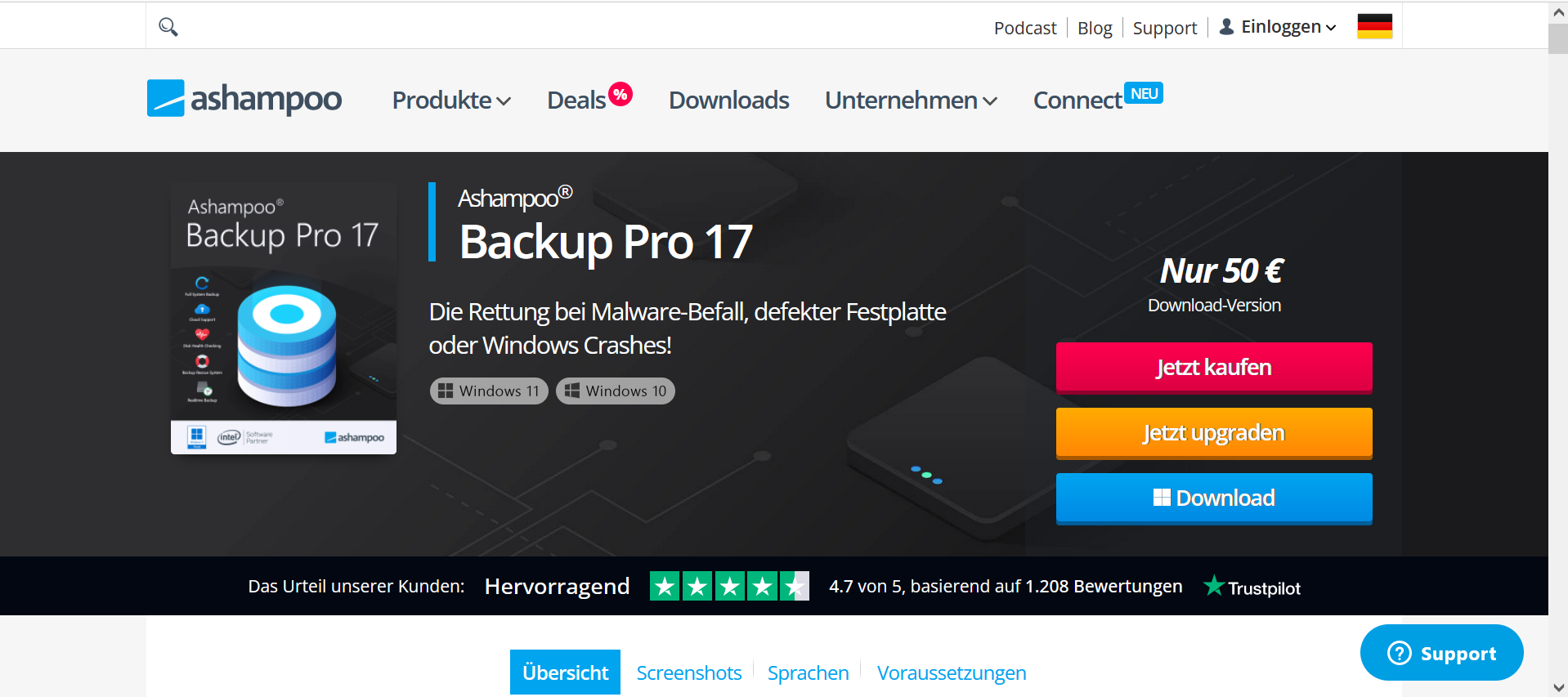 Ashampoo Backup Pro 17 kompatible Cloud-Anbieter Ashampoo Backup Pro 17 kompatible Cloud-Anbieter