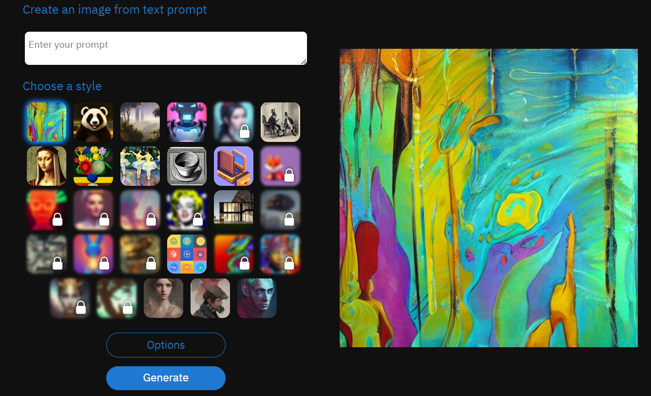 Screenshot der Deep AI-Benutzeroberfläche Screenshot der Deep AI-Benutzeroberfläche