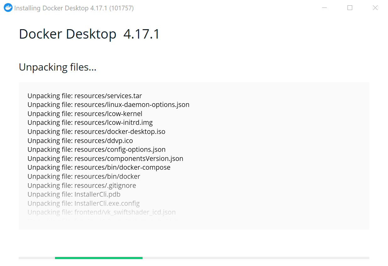 Docker Desktop: Installationsprozess