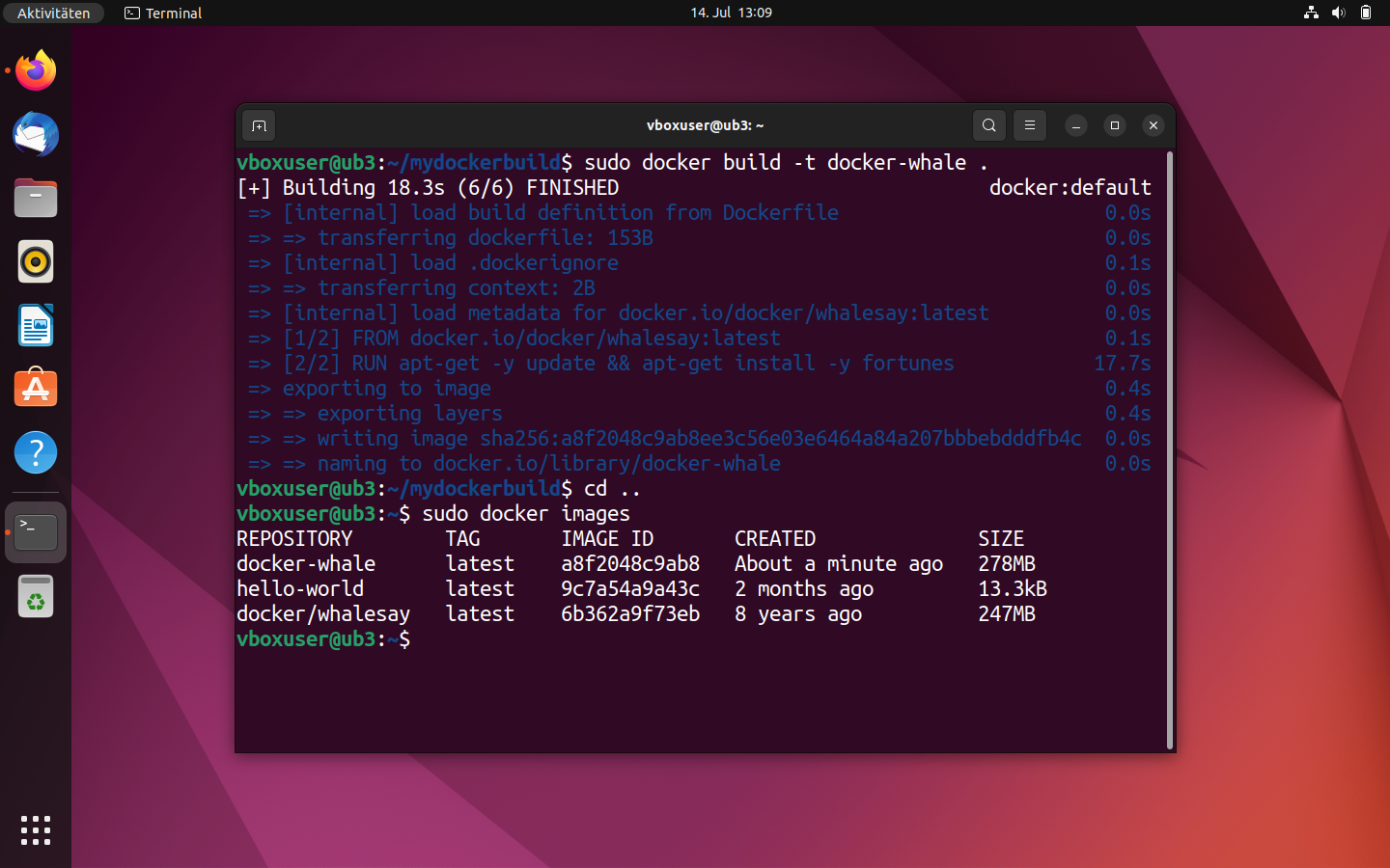 Ubuntu-Termal: Übersicht aller Images