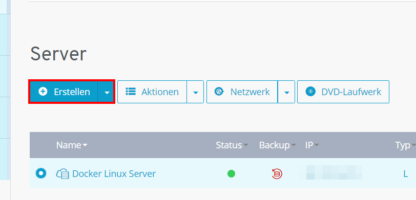 Docker-Linux-Server erstellen im IONOS Cloud Panel Docker-Linux-Server erstellen im IONOS Cloud Panel
