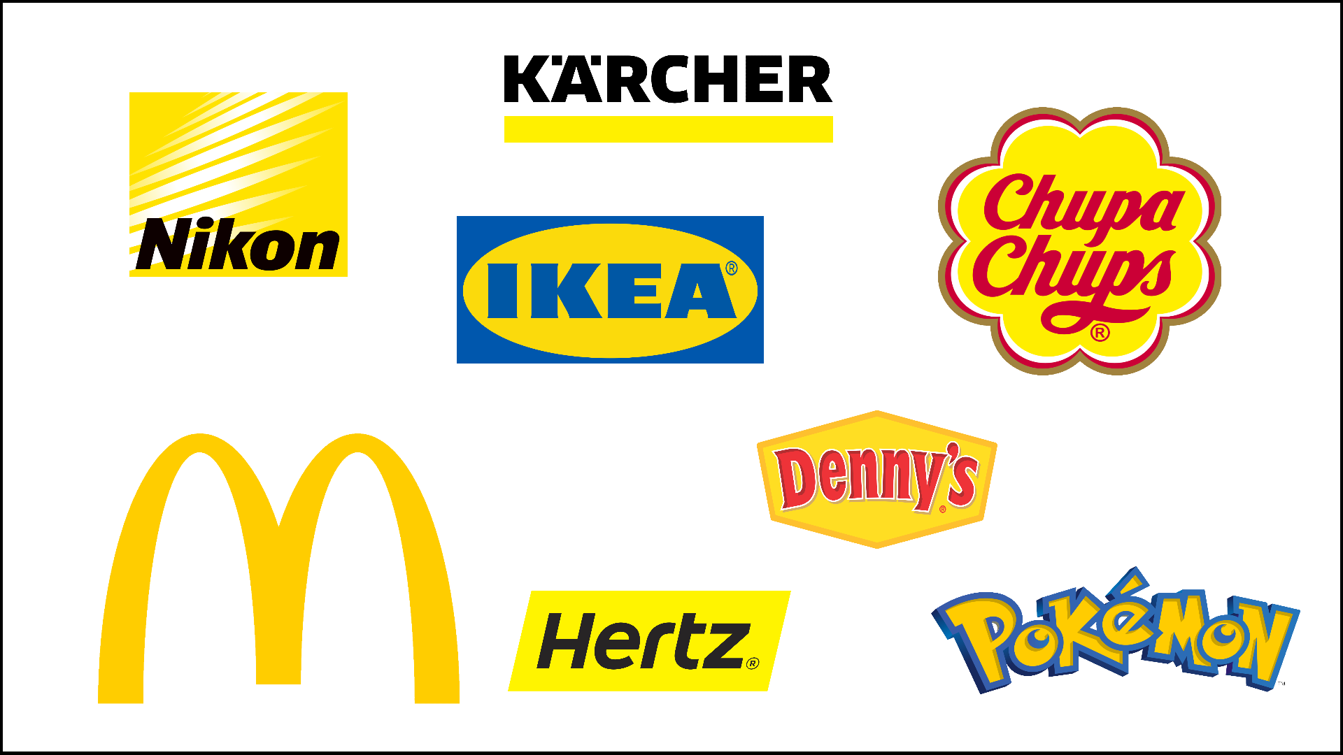 Beispiele für gelbe Logos