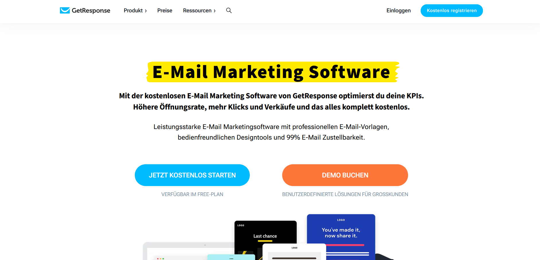 GetResponse-Homepage GetResponse-Homepage